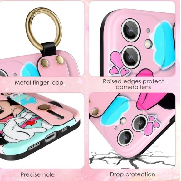 Disney Minnie Mouse iPhone 12 Mini Phone Case/Lanyard - Picture 2 of 3